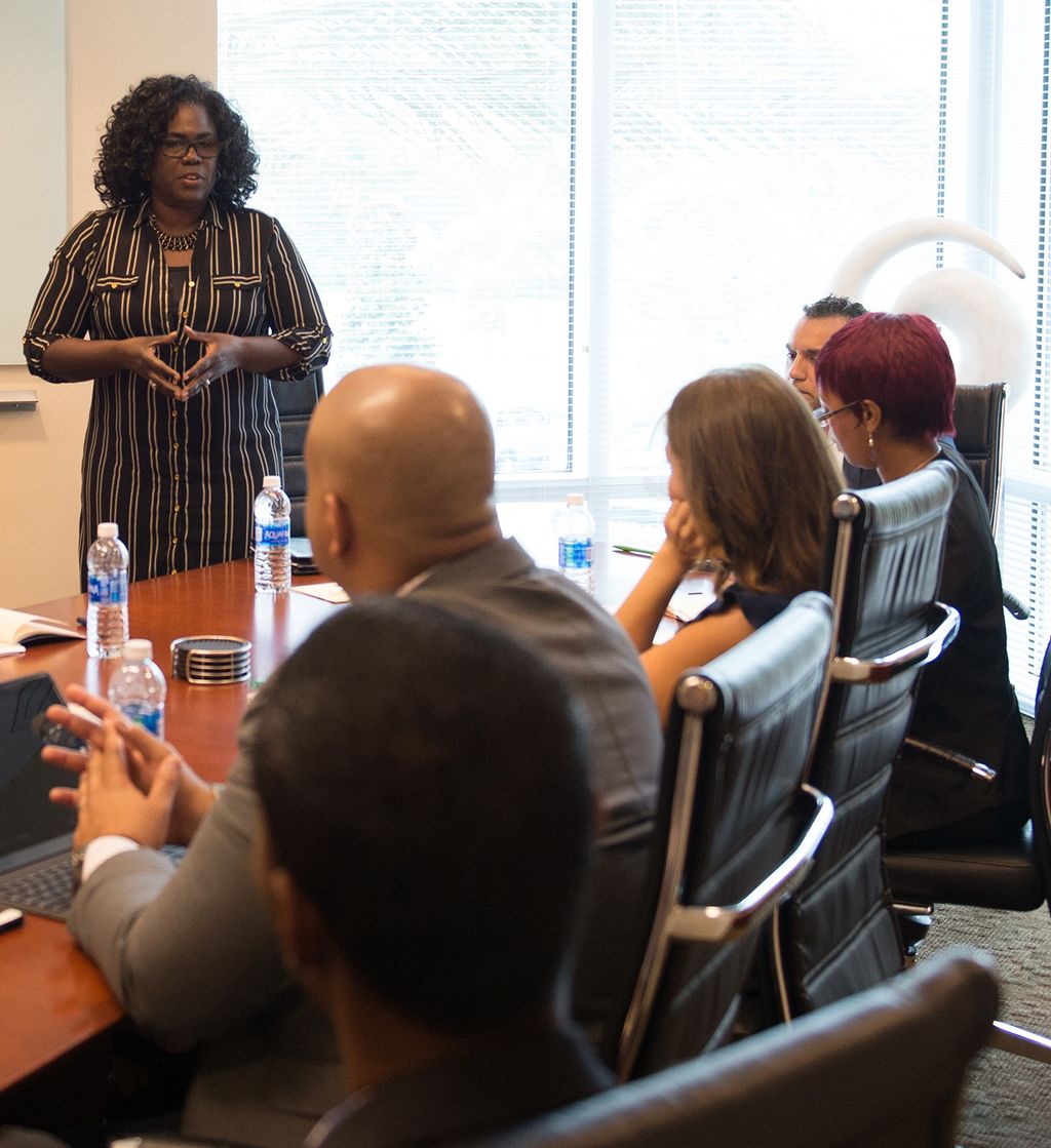 Pamela Speaks at a CEO Leadership