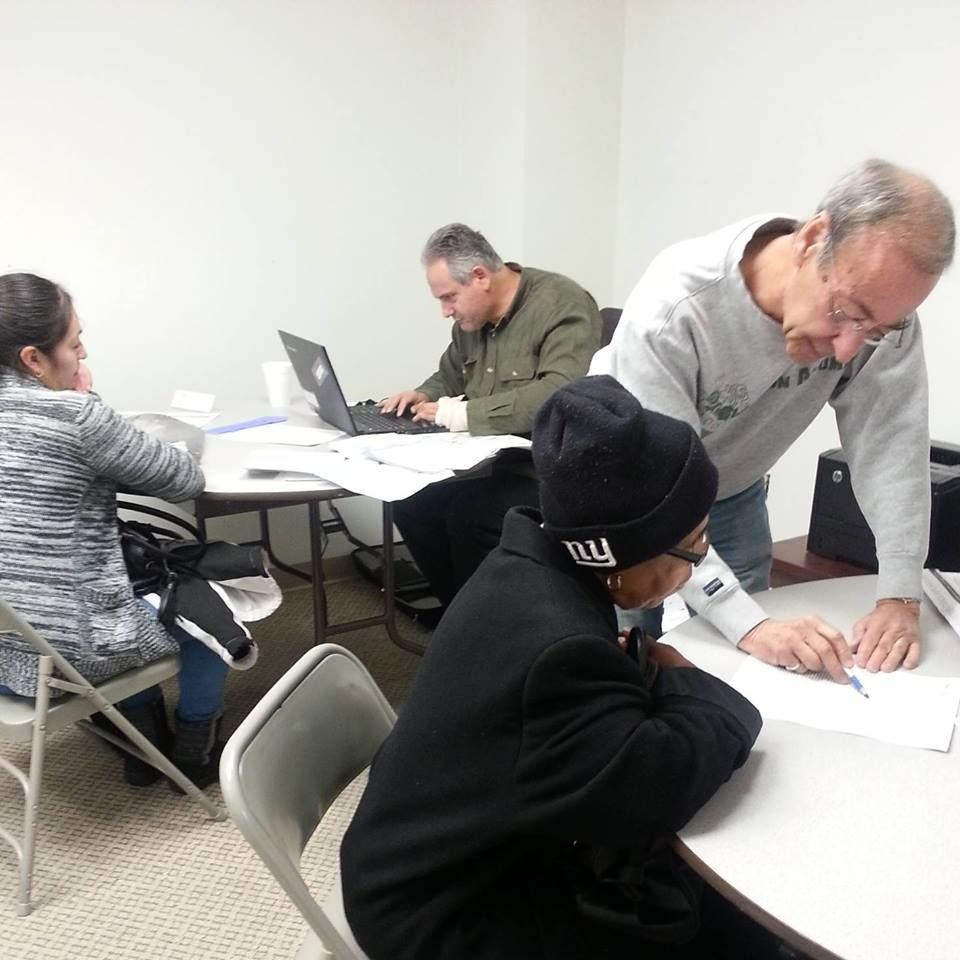 Patrick Gentile working pro bono at IRS VITA sites