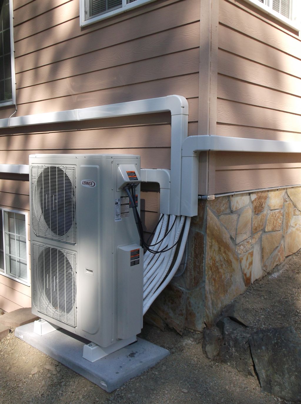 Minisplit install with multiple indoor heads