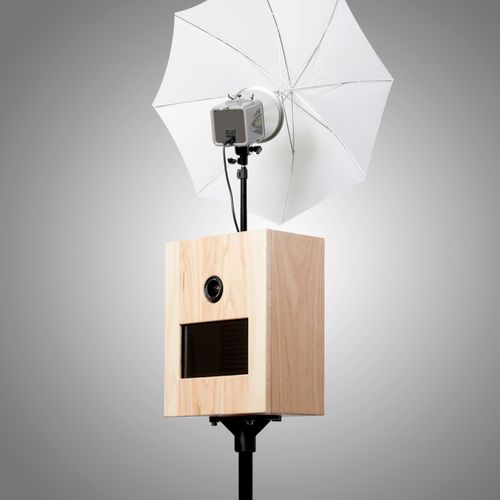 Our photo booth system is modern and sleek, and in