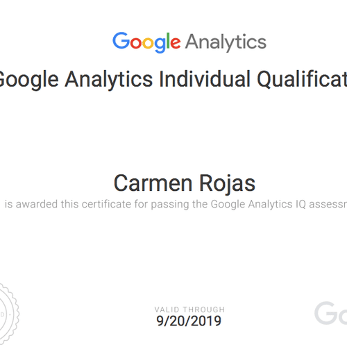 Google Analytics Certified Pro