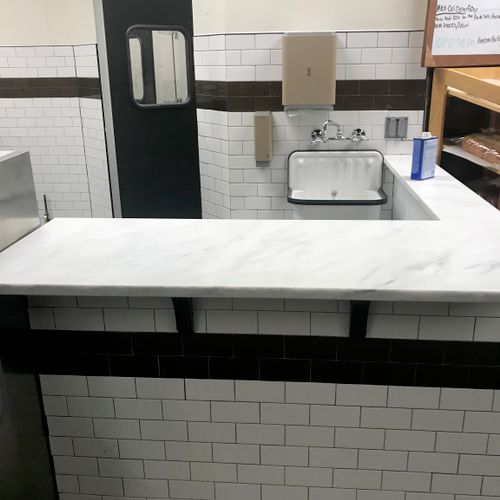 Installed beautiful counter!