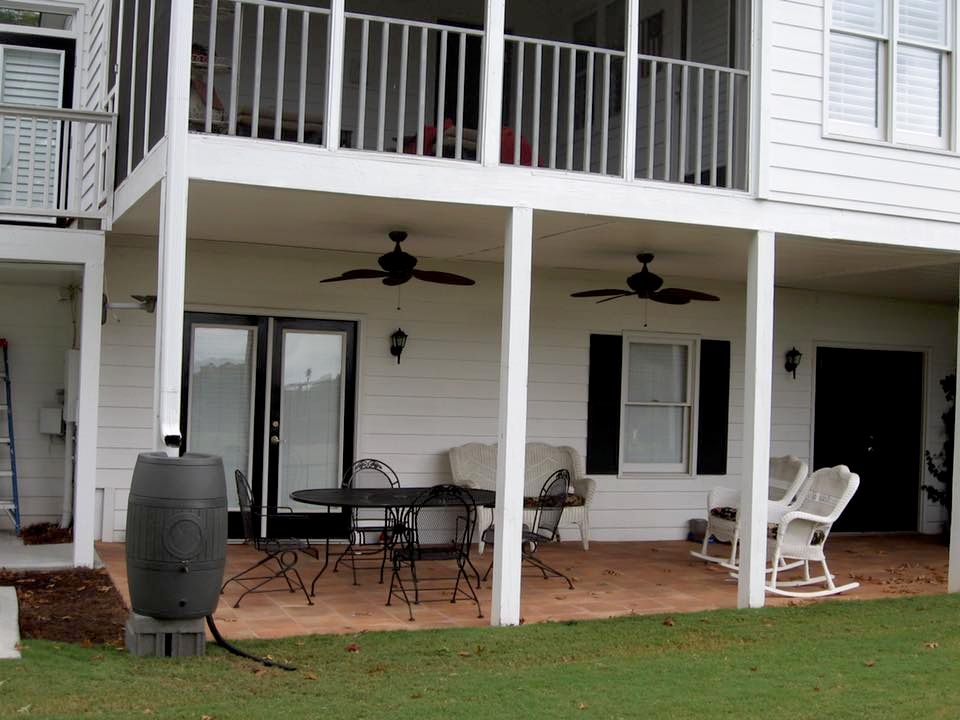 Underdeck drainage system and 6” downspout with wa