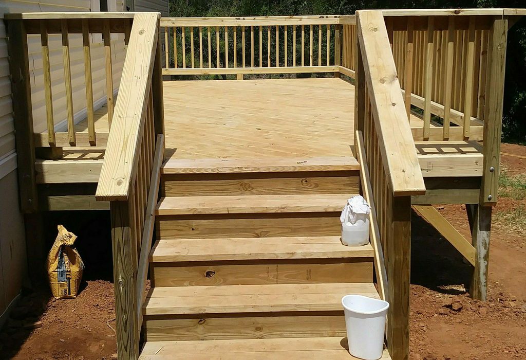 Deck built by Mike.