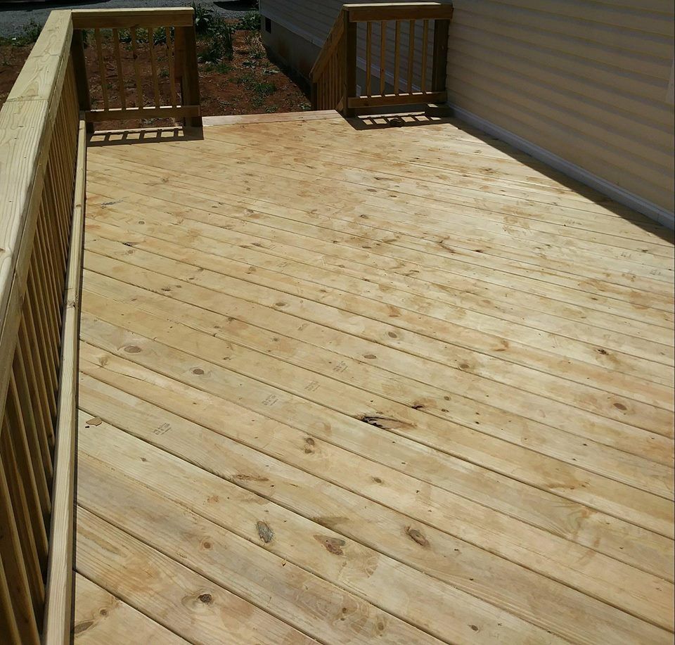 Deck built by Mike.