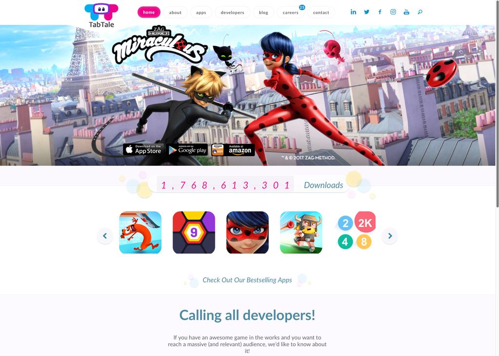 A variety of customers and goals with sites. 