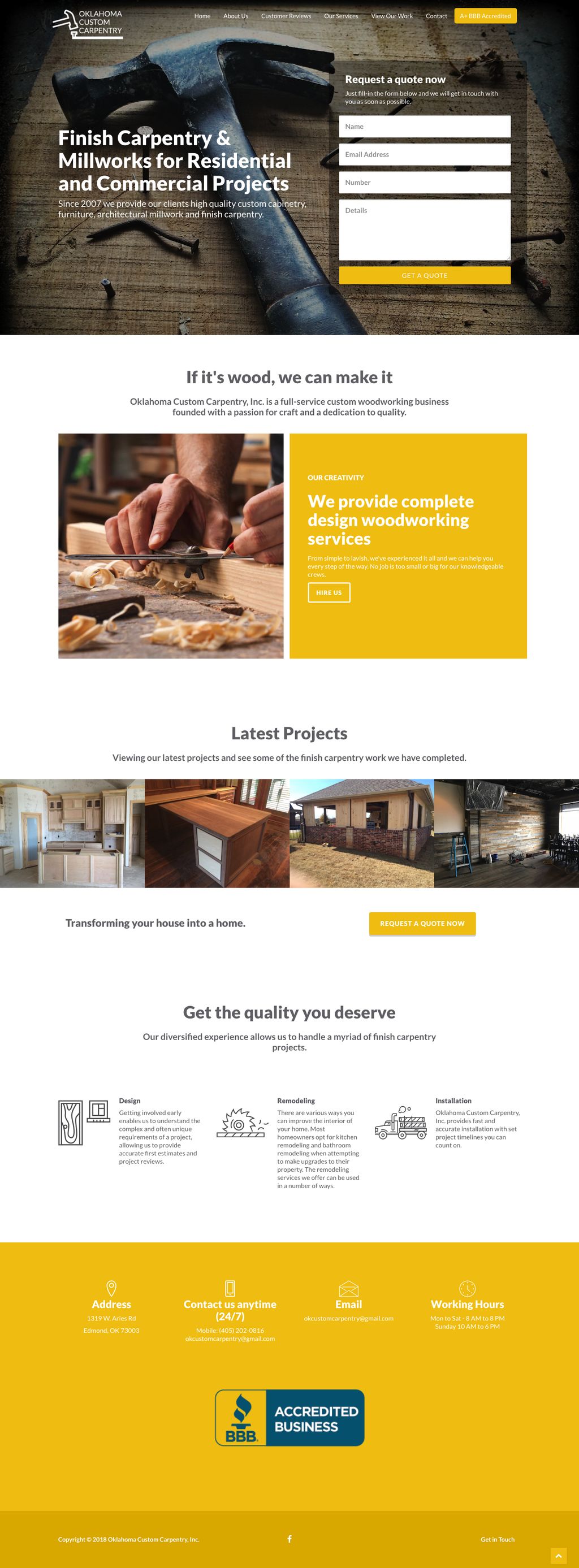OKcustomcarpentry.com