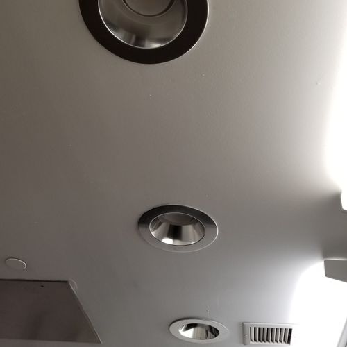 10" recessed cans at Stony Broook