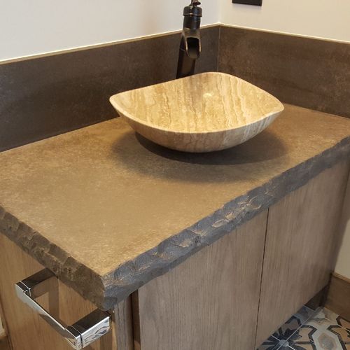 Granite bathroom in a home 