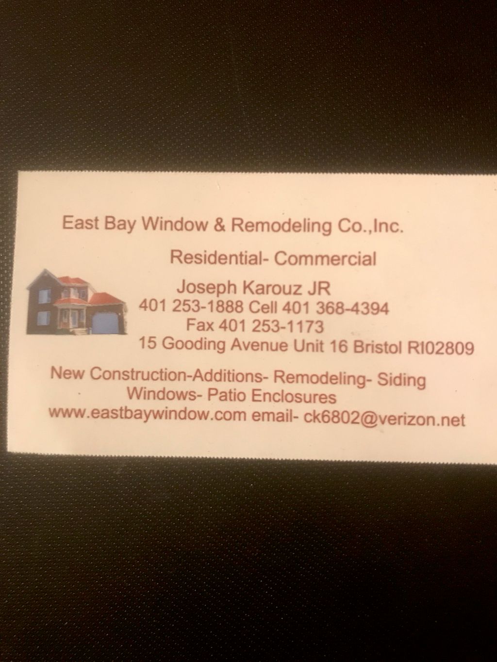 East bay window & remodeling co.,inc.