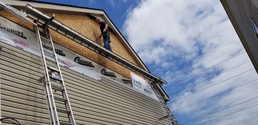 We do siding repairs.