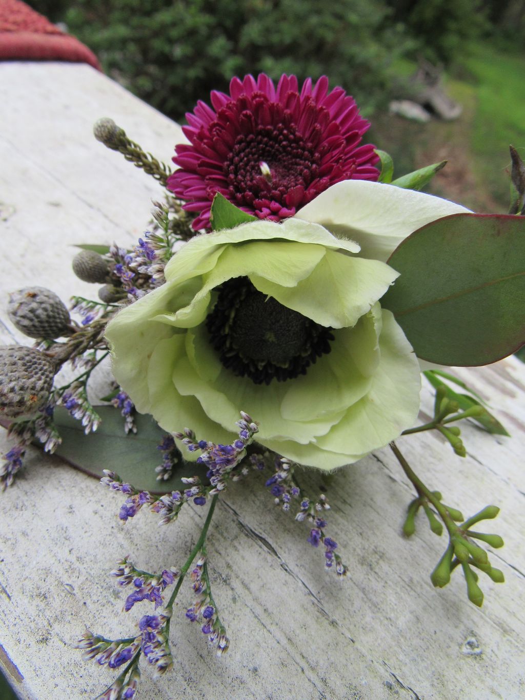 Sample boutonniere for a Fall Wedding