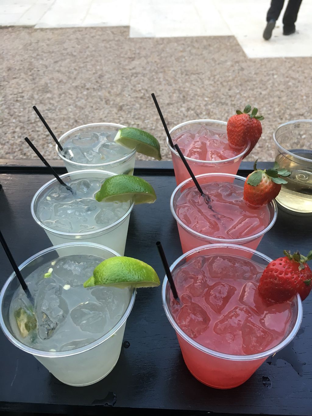 His and her margarita ... jalapeño & strawberry 