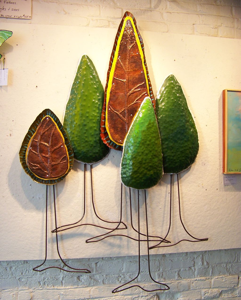"inside and underneath" copper and hammered steel