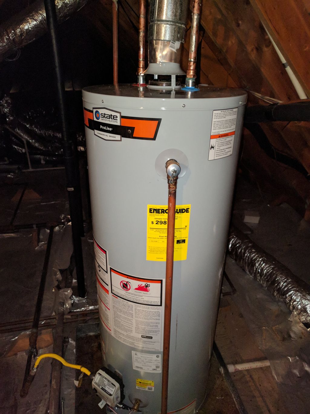 New water heater heater replacement  commercial gr