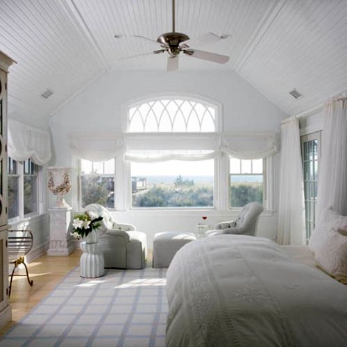 Master Bedroom in ocean front Hamptons house