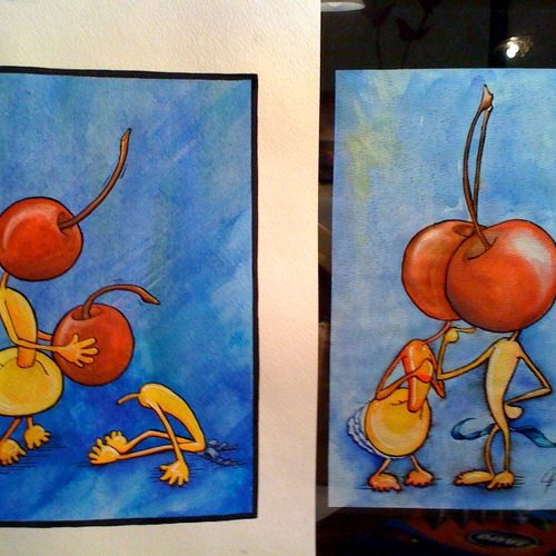 Cherryhead art.- Paintings/Cards etc.
Watercolor/A