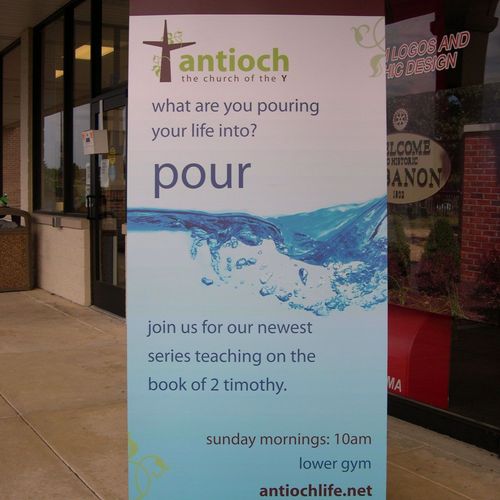 Retractable Banner for lobby or trade show display
