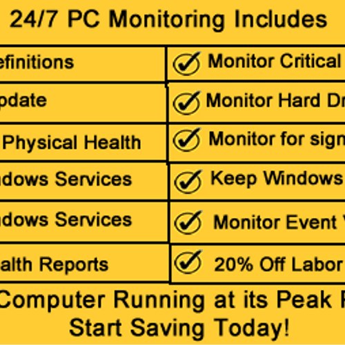 24/7 pc monitoring