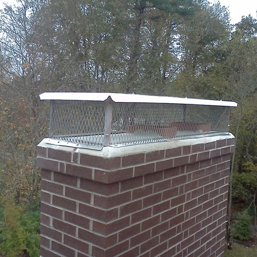 We supply and install chimney caps. Stainless stee