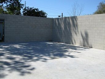 Block wall-typical quality