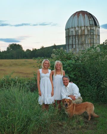 This portrait of Dad and his daughters was a surpr