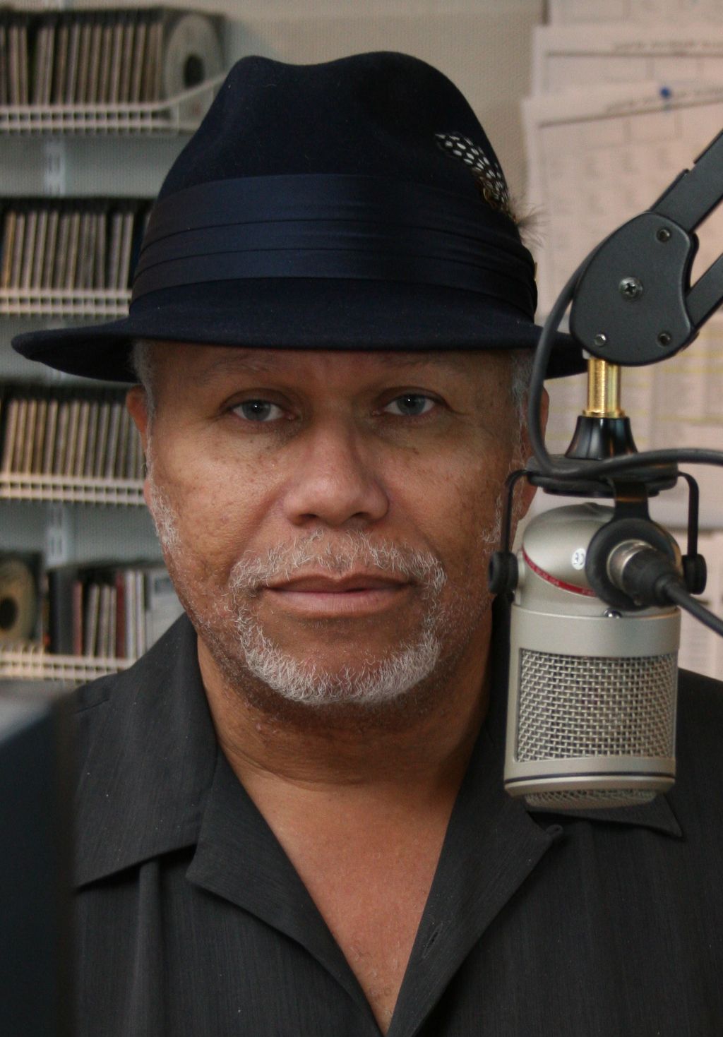 Tayari Howard on air at Smooth Jazz 98.1