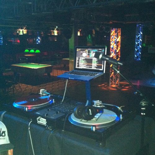 DJ set up in WV