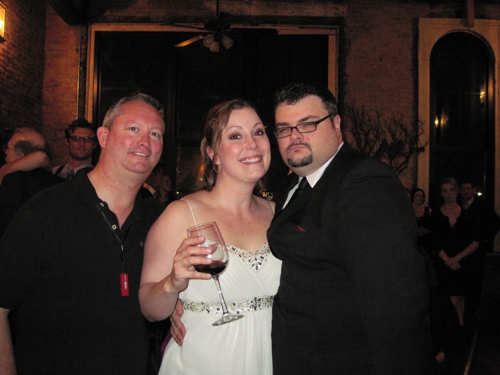 Here I am with Eve and Chad after the wedding. It 