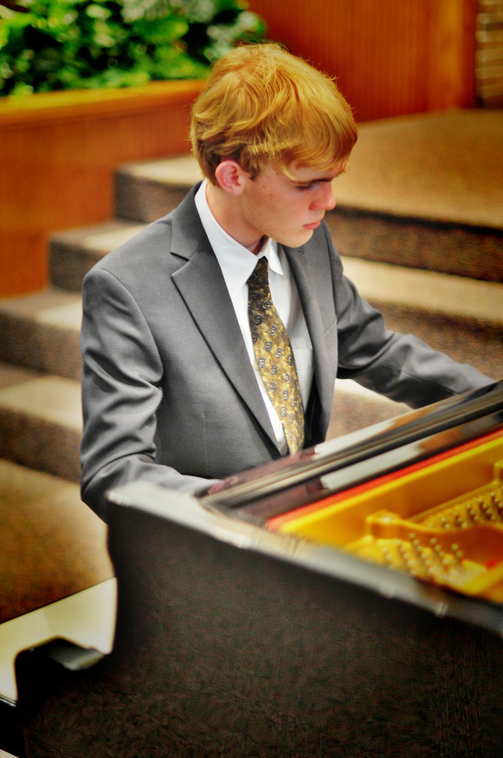 Colin performing his second private recital, June 