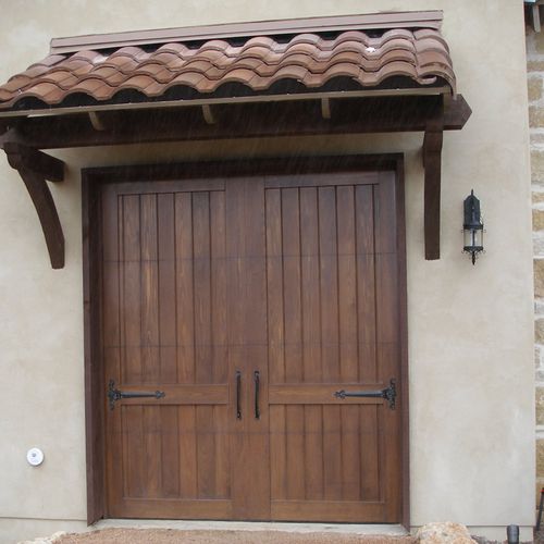 Elegant Custom Wood Garage Door