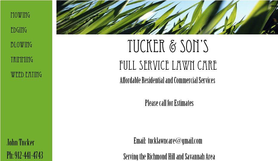 Tucker and Son's Lawn Care