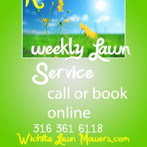 Book your lawn mowing 24 hours a day on line