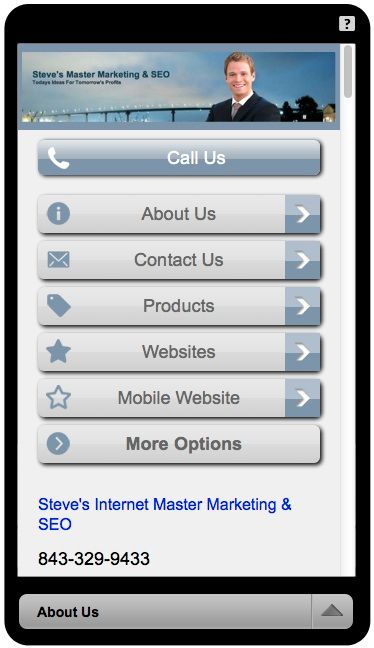 SEO Marketing shows what a Mobile Site of your web