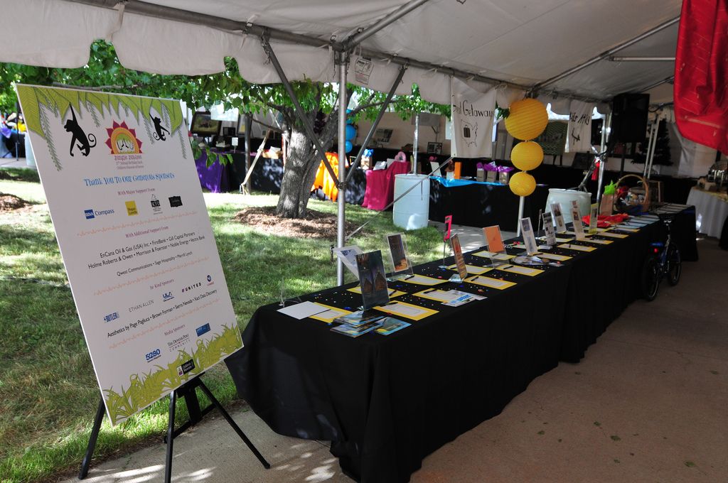Children' s Museum Birthday Bash auction table wit