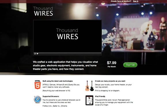 We designed this site as a landing-page for the we