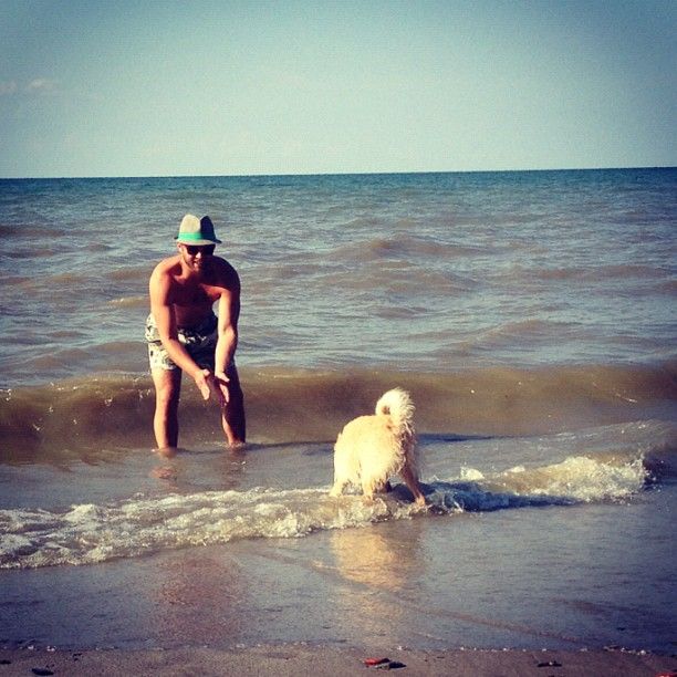 Founder, Jason Murphy and his dog, Archie.