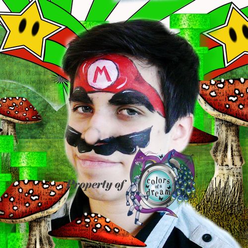 Super Mario Face Painting