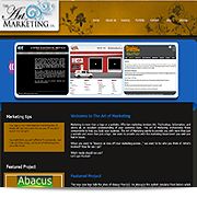 Website designed for Art of Marketing