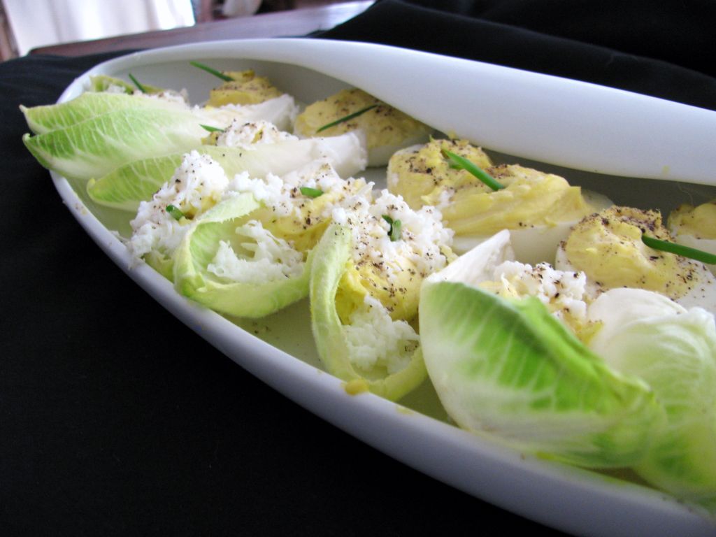 Deconstructed Truffled Deviled Eggs