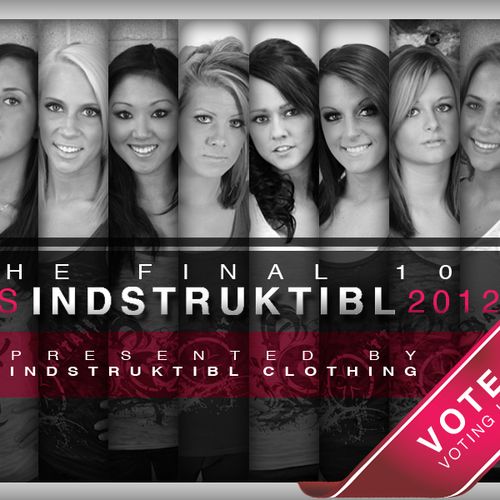 Poster design for Indstruktibl Clothing LLC. www.i