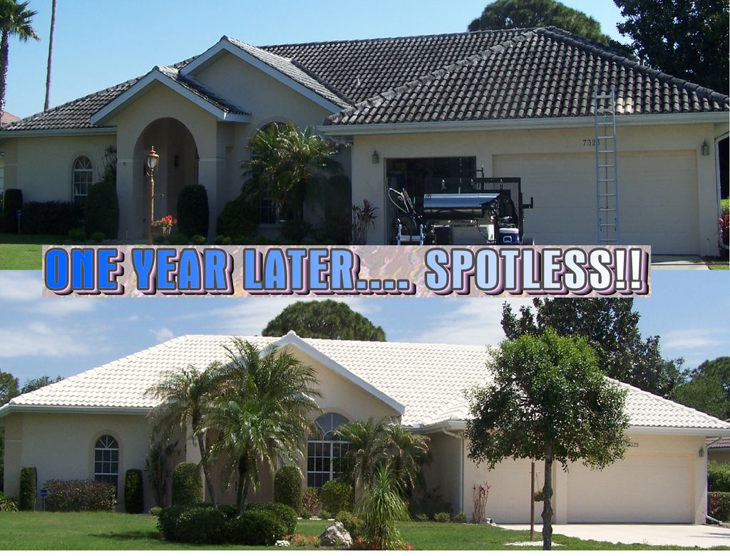 Using our chemical soft washing method allows for 