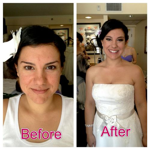 Before/After - Bridal Client
