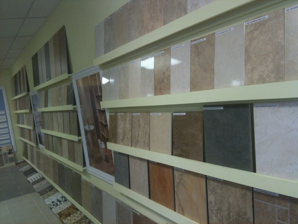 Tile Samples at our Showroom