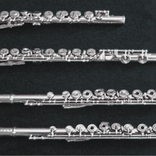 The different sizes of flutes that are available t