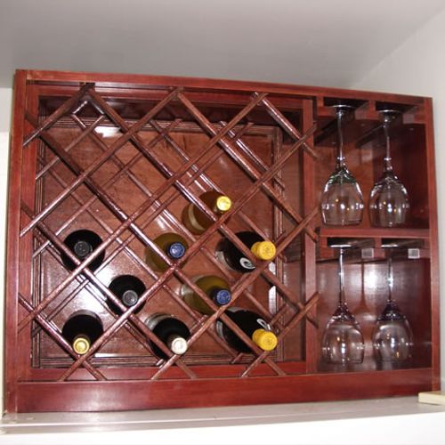 Custom built wine rack