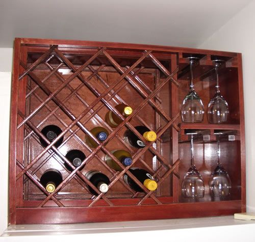 Custom built wine rack