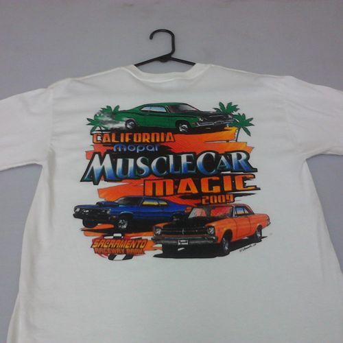 Screen Printed t-shirt for Mopar car show.