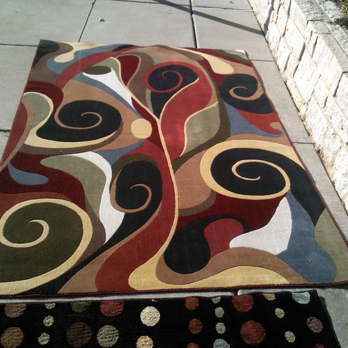 Beautiful area rugs cleaned in Colleyville.