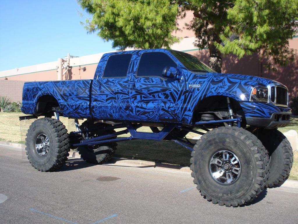 Monster Truck Wrap. Printed and installed by Fast-